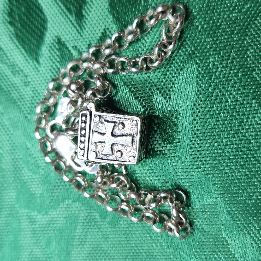 Prayer box locket bracelet